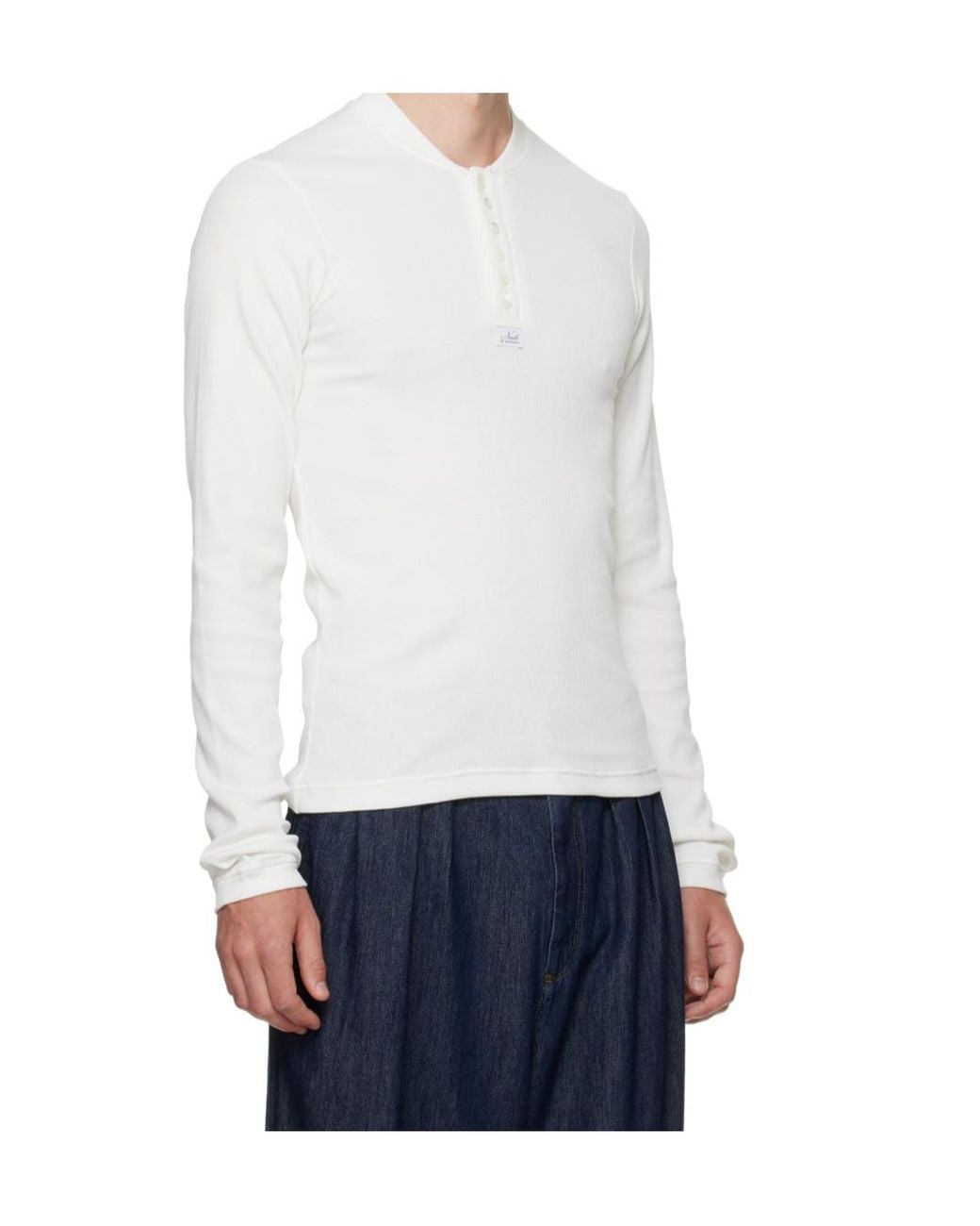 Magliano White Serafino Long-Sleeve T-Shirt for men