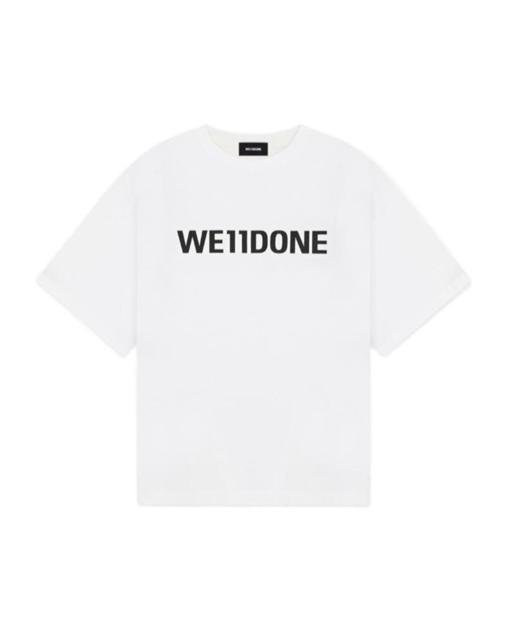 we11done White Logo T-Shirt for men