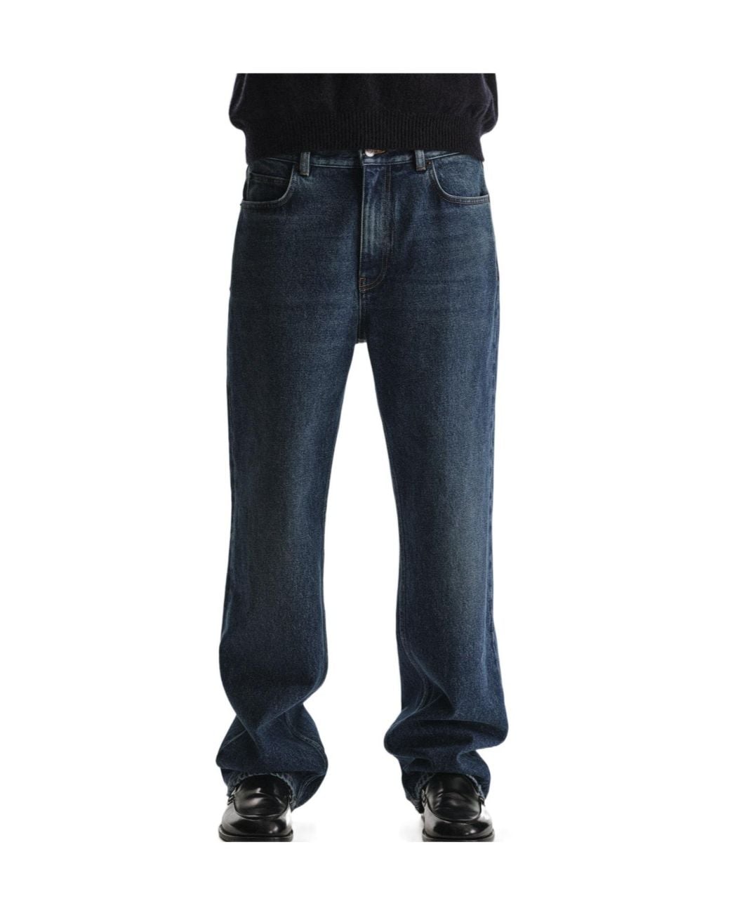 The Row Blue Vanya Straight-Leg Jeans for men