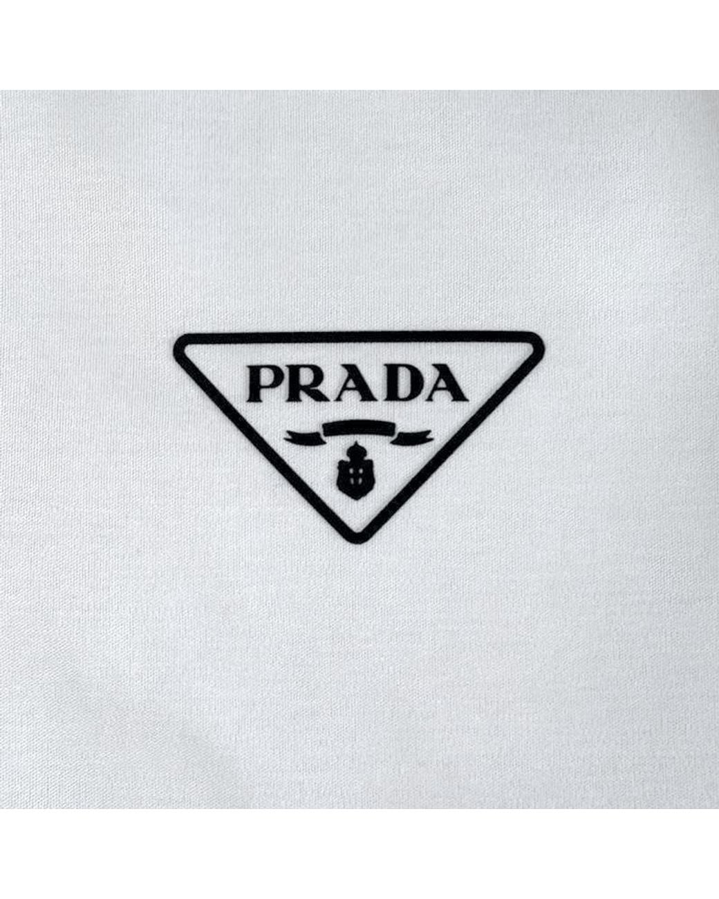 Prada White Short-Sleeved T-Shirt for men