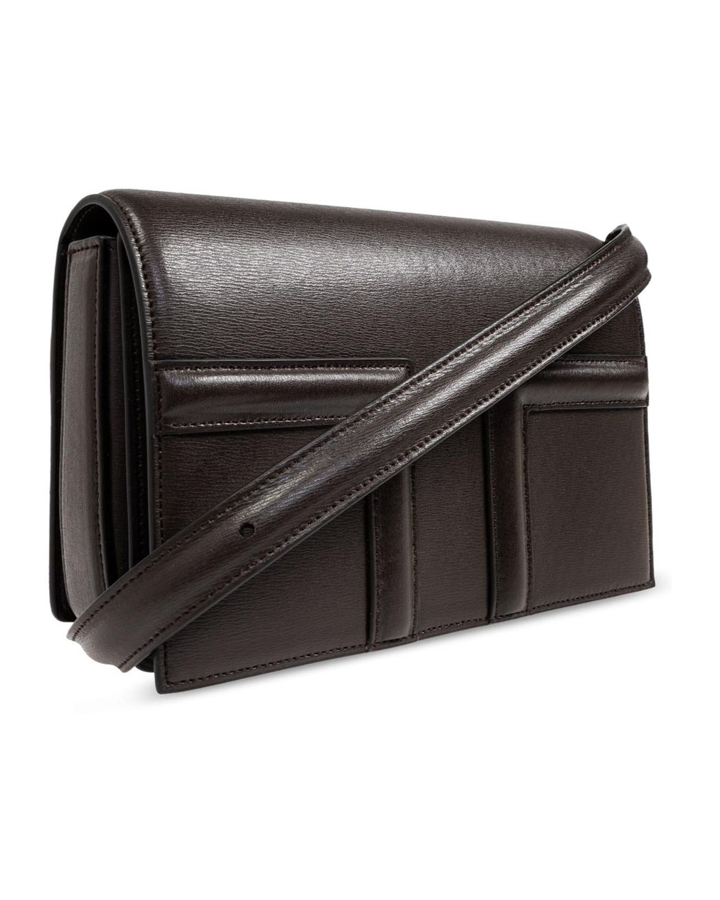 Totême  Black Totême T-Flap Mini Crossbody Bag