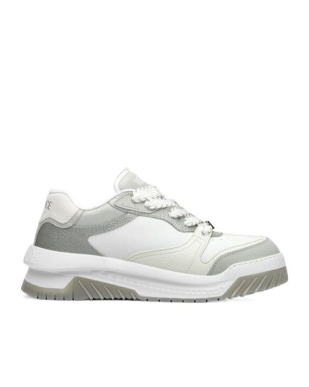 Versace White Odissea Lace-Up Sneakers for men