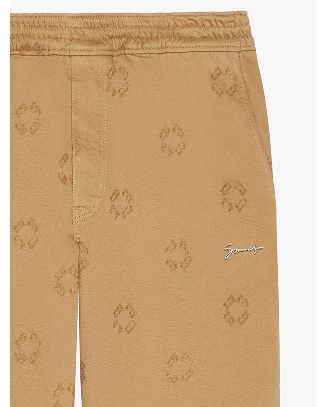 Givenchy Natural Logo Detailed Elastic-Waist Pants for men