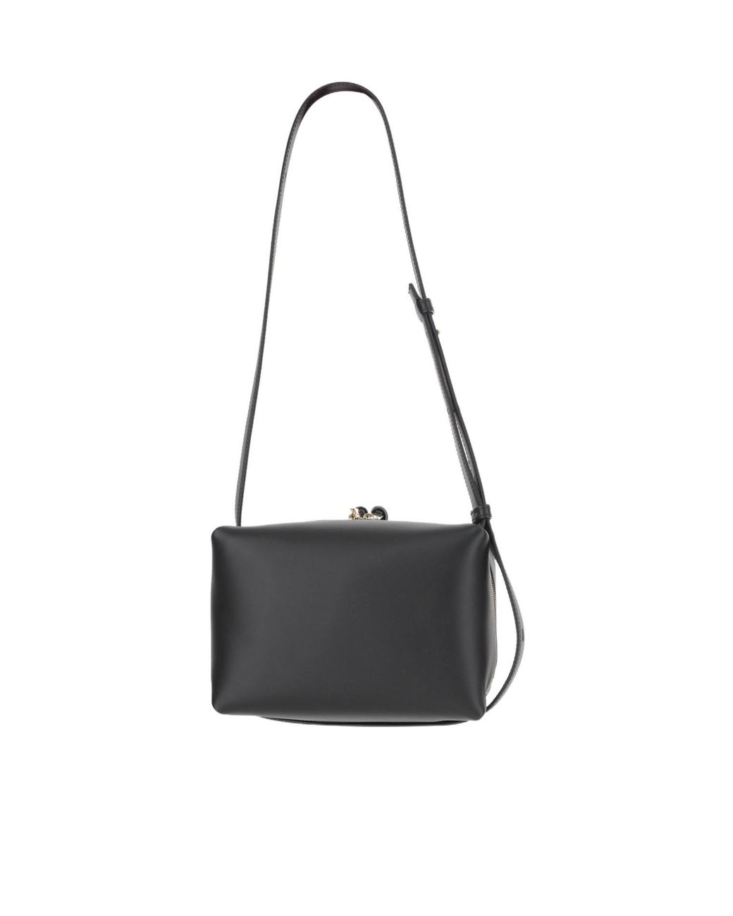 Jil Sander Black Double Zipped Shoulder Bag