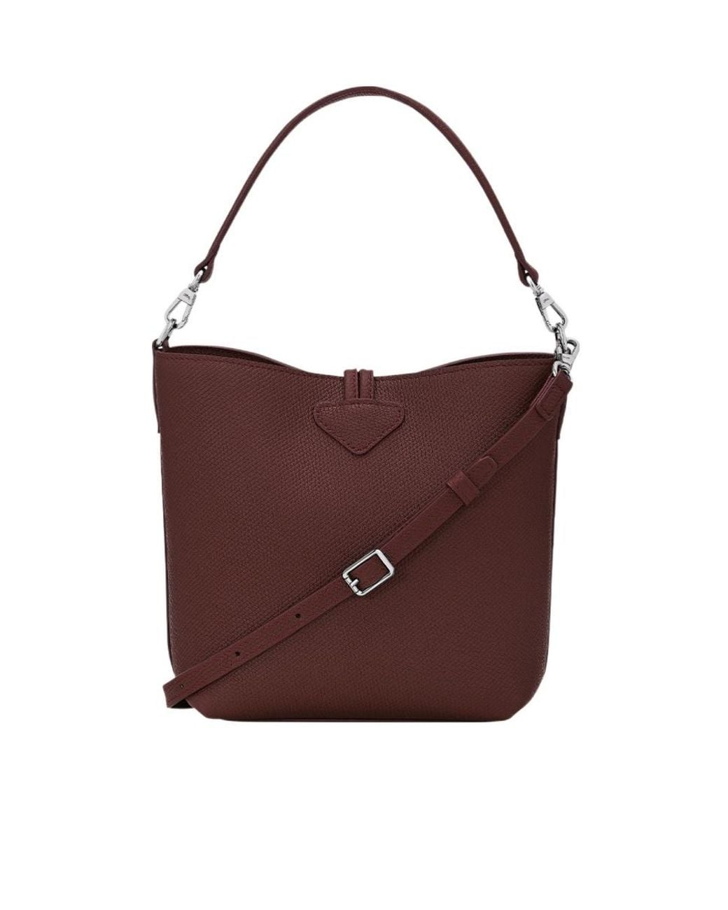 Longchamp Red Le Roseau Xs Bucket Bag