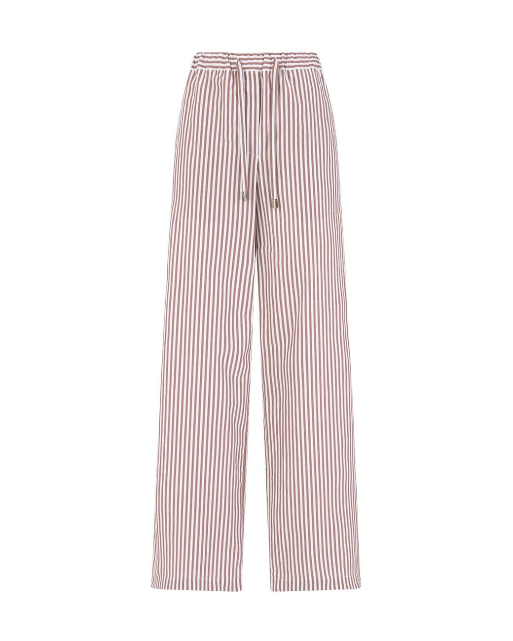The Attico Pink The Striped Pants