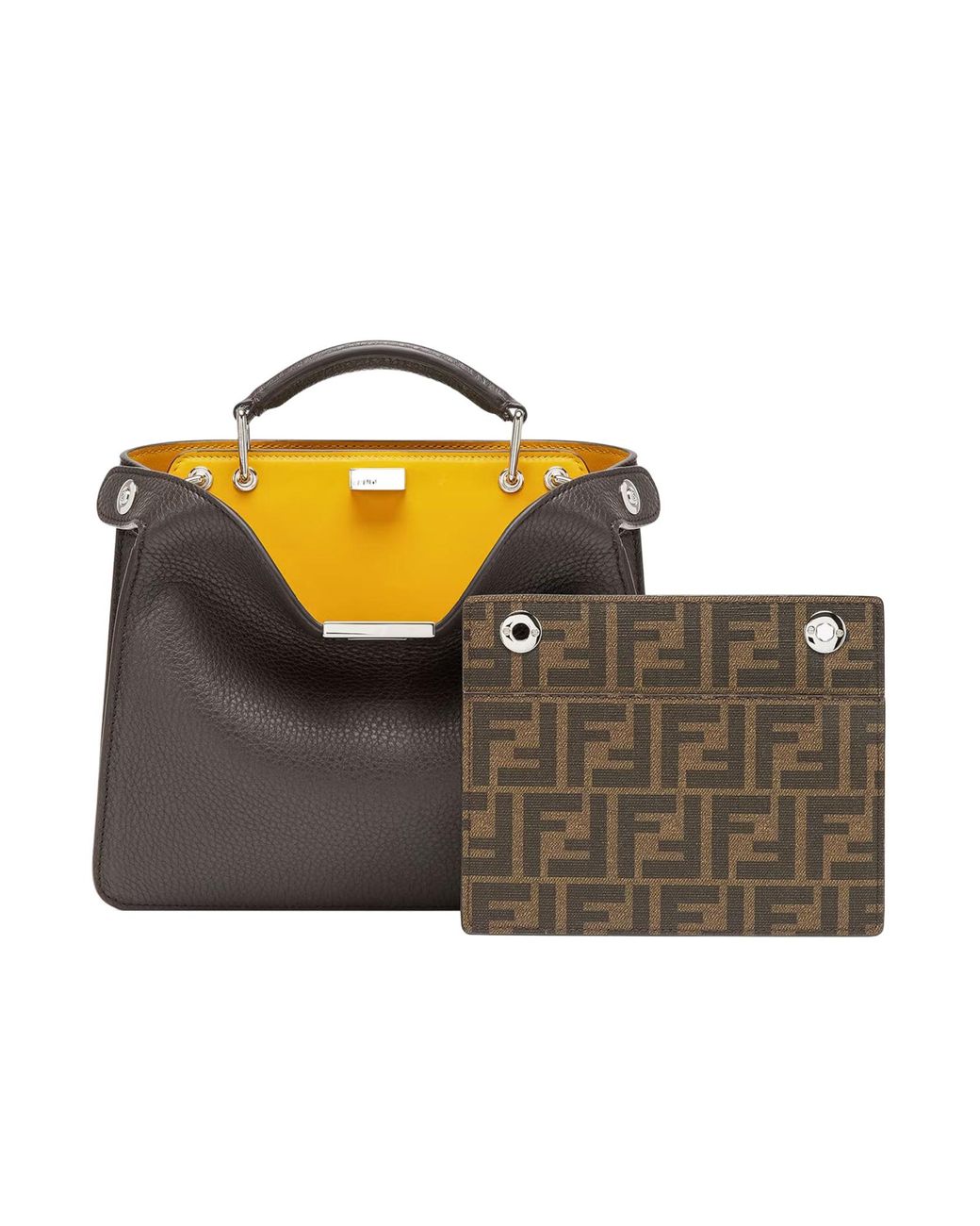 Fendi Black Peekaboo Iseeu Mini Tote Bag for men