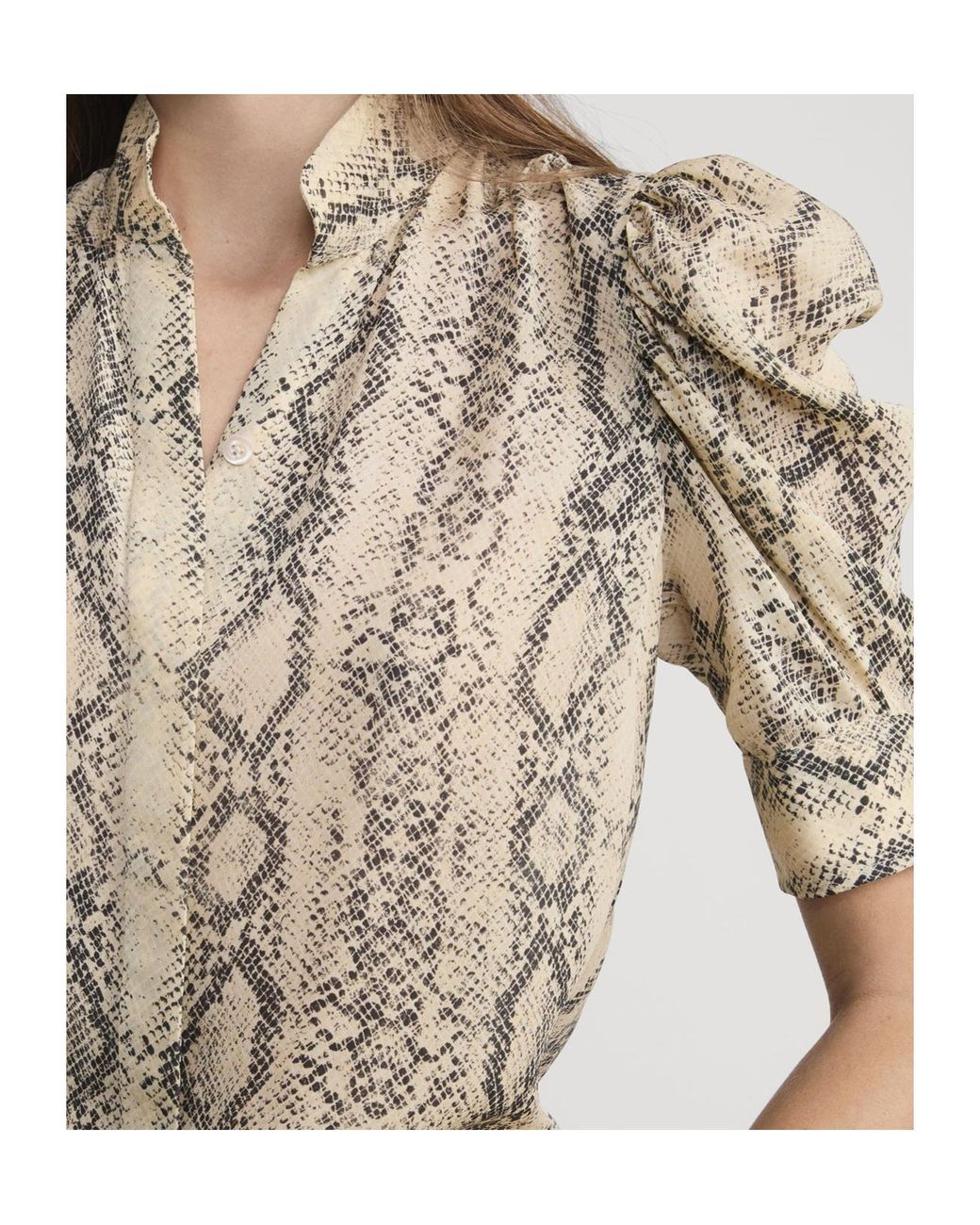FRAME Natural Short-Sleeved Shirt