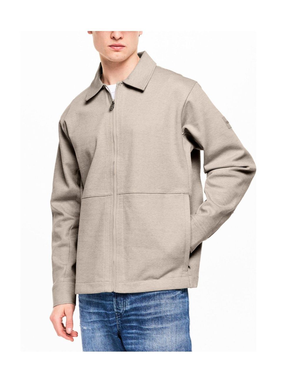 Boss White Collared Jacket for men