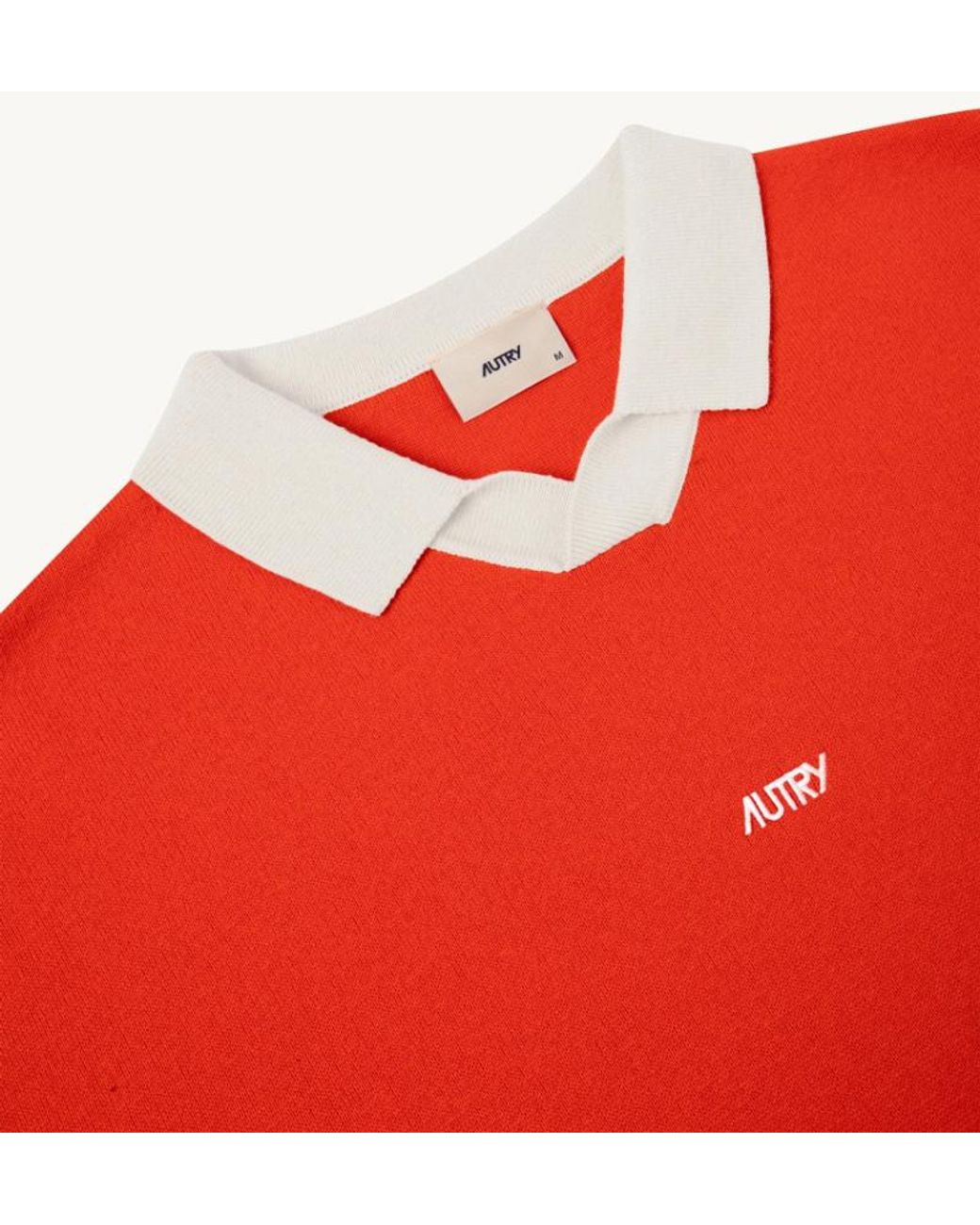 Autry Red Polo Neck Jumper for men