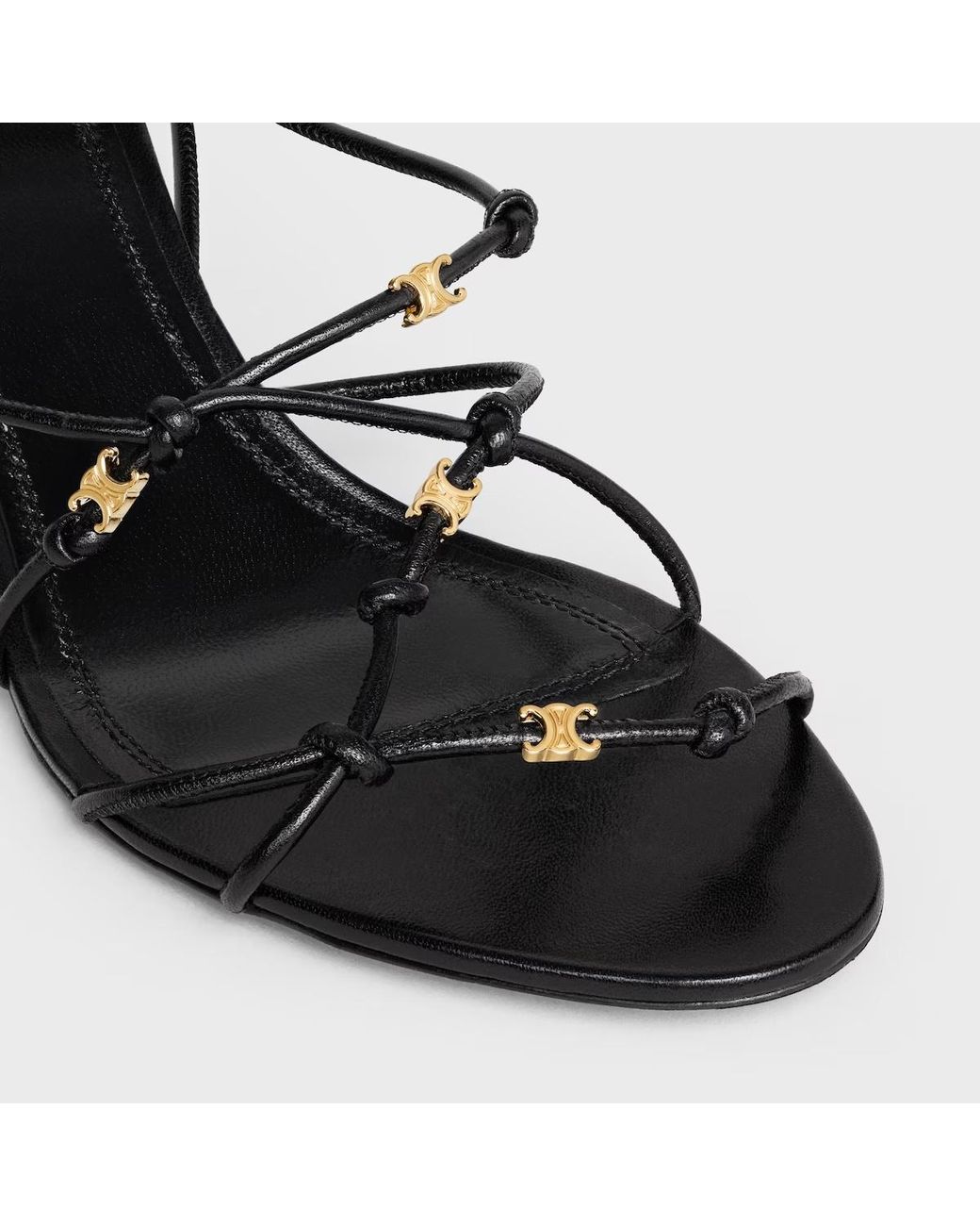 Céline White Uptown Heeled Mule