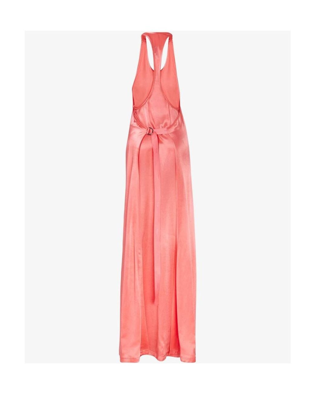 Fendi Pink Halter Neck Sleeveless Dress
