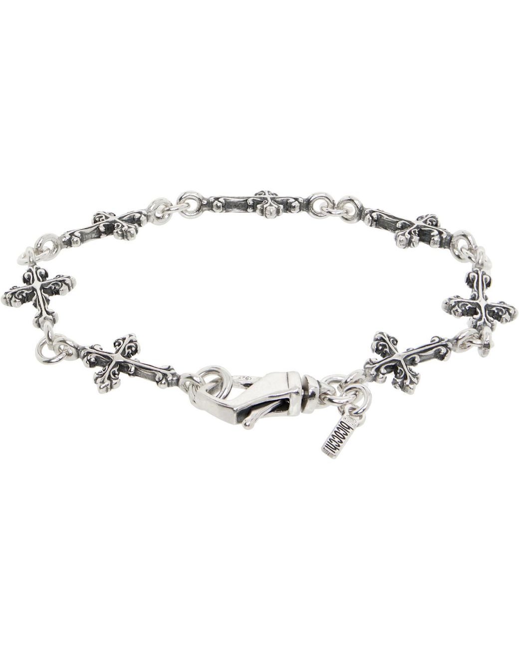 Emanuele Bicocchi White Avelli Multi Cross Bracelet for men