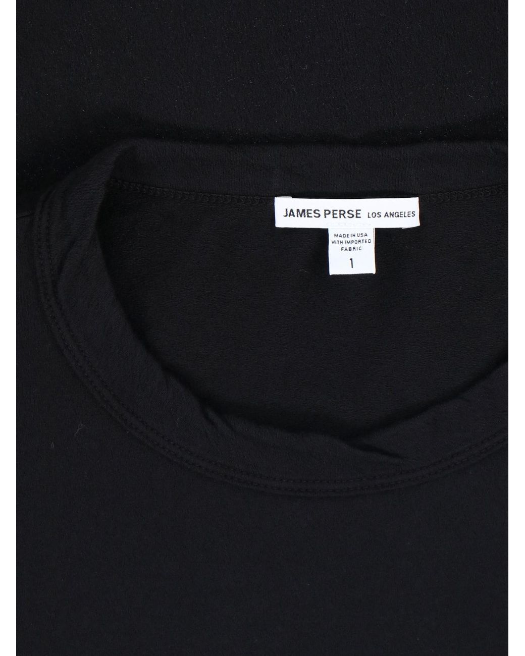 James Perse Black Crew Neck Short-Sleeved T-Shirt
