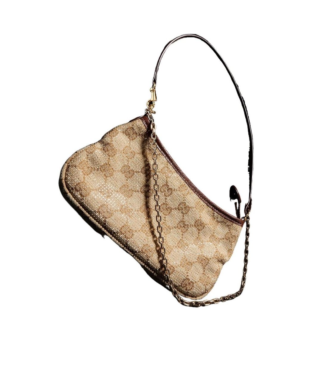 Gucci White Gossip Crystal Small Shoulder Bag