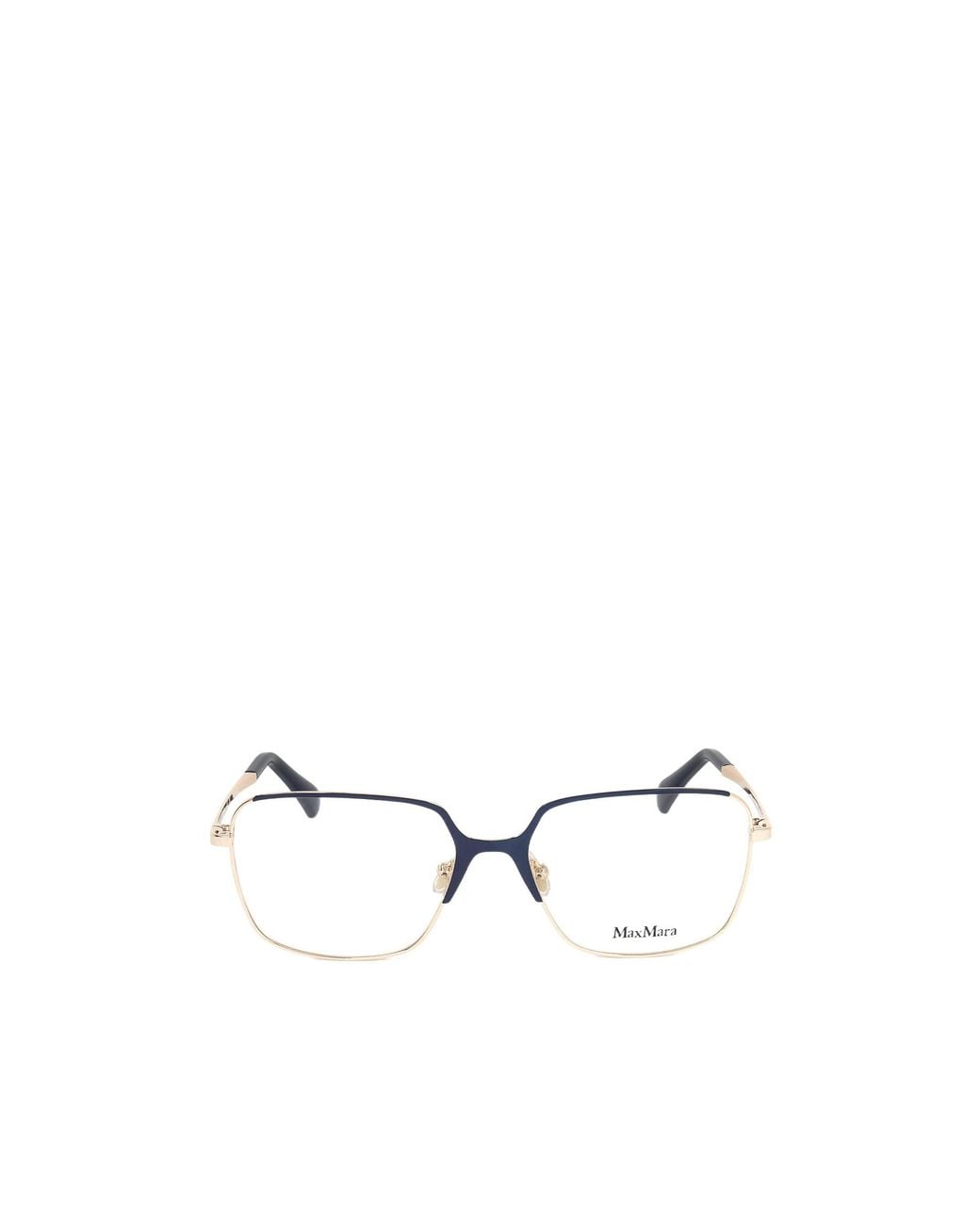 Max Mara White Rectangle Frame Glasses