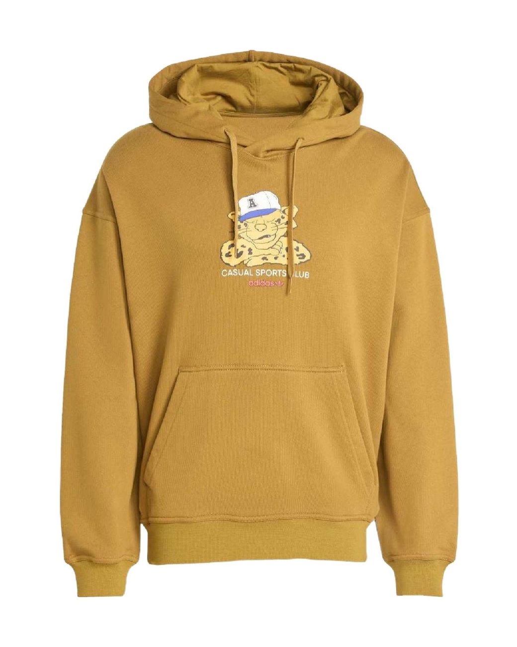 Adidas Originals Yellow Solidcolor Hooded Sweatshirt for men