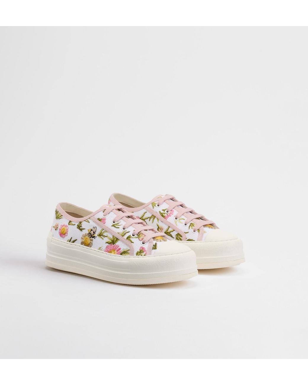 Dior White Walk'N' Platform Sneaker