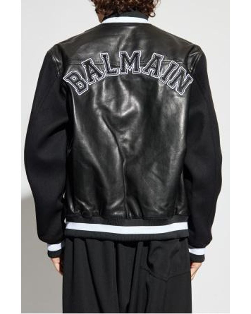Balmain Black Bomber Jackets for men
