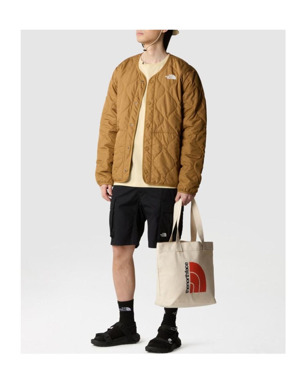 The North Face Brown Ampato Quilted Jacket for men