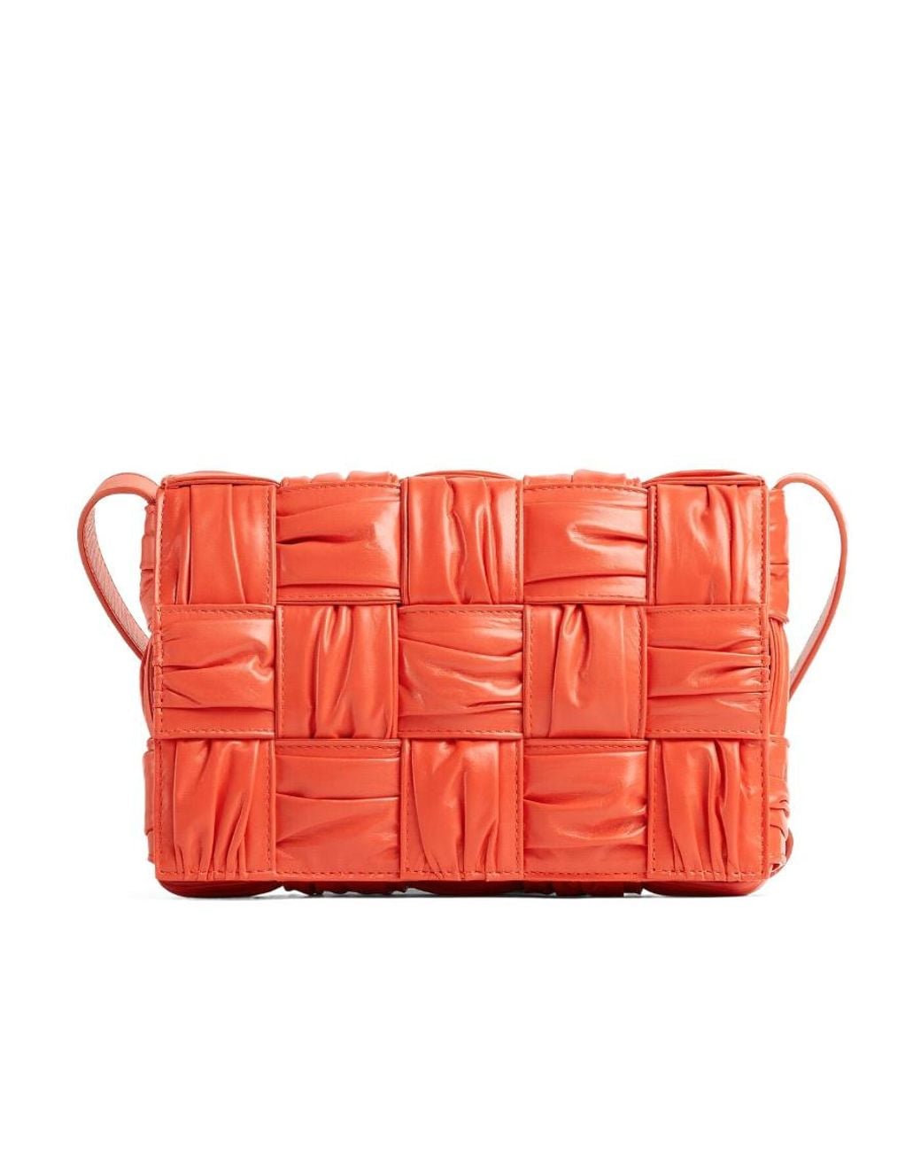 Bottega Veneta Red Cassette Cross-Body Bag