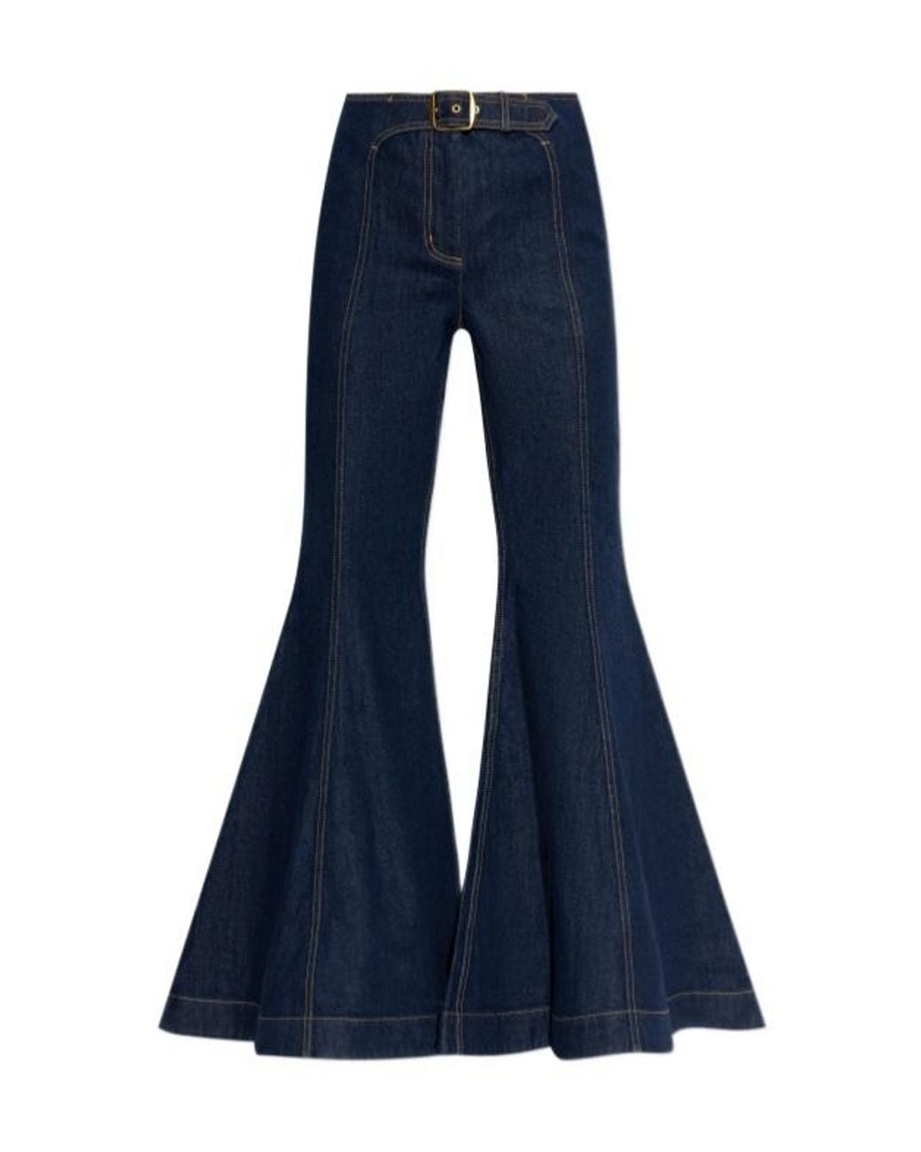 Zimmermann Blue Luna Belt-Detail Jeans