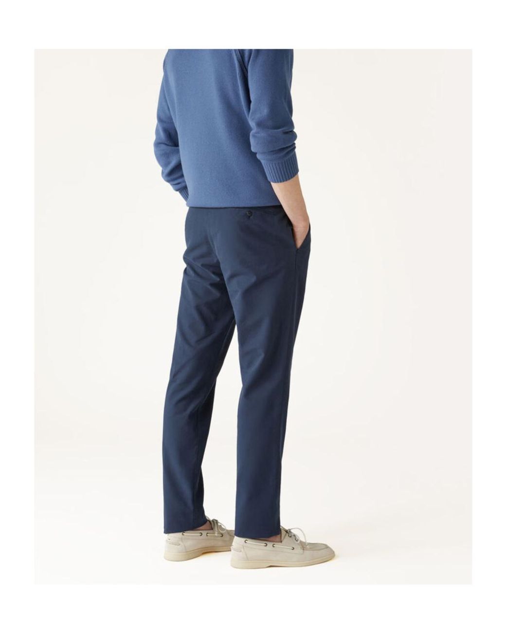 Loro Piana Blue Carlo Trousers for men