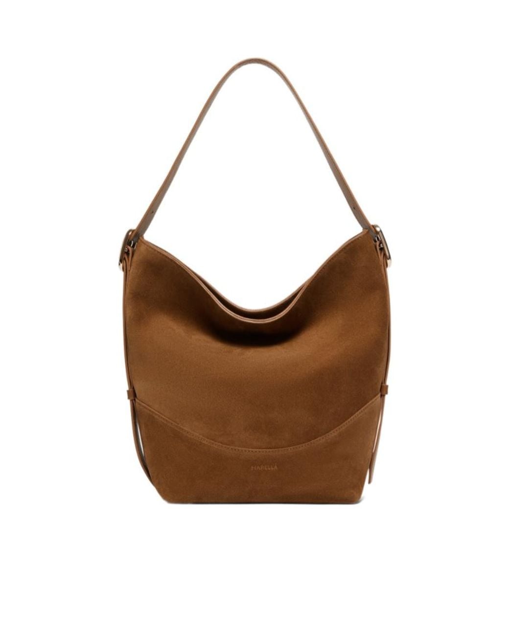 Marella Brown Suede Hobo Bag