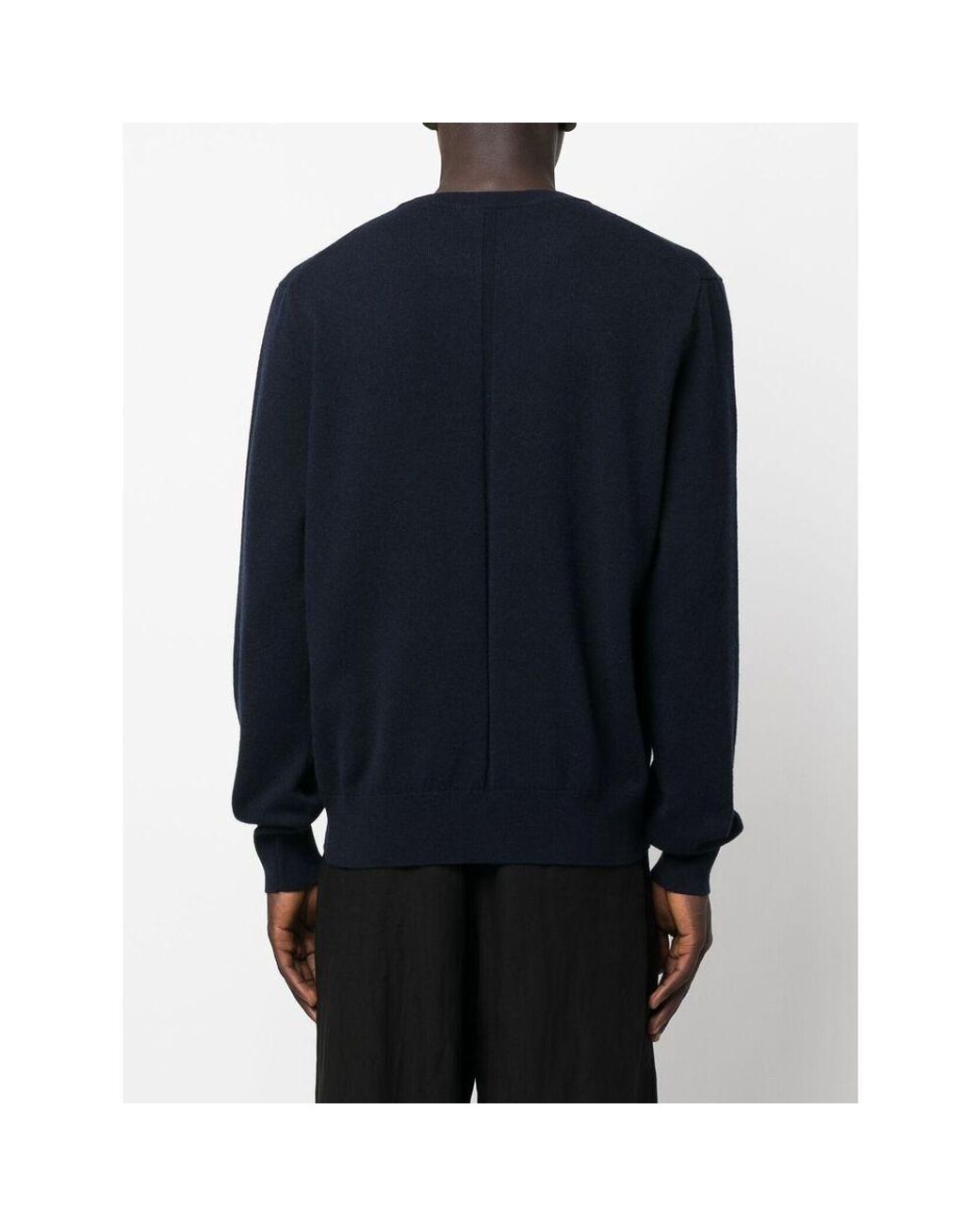 The Row Blue Crewneck Knitted Jumper for men