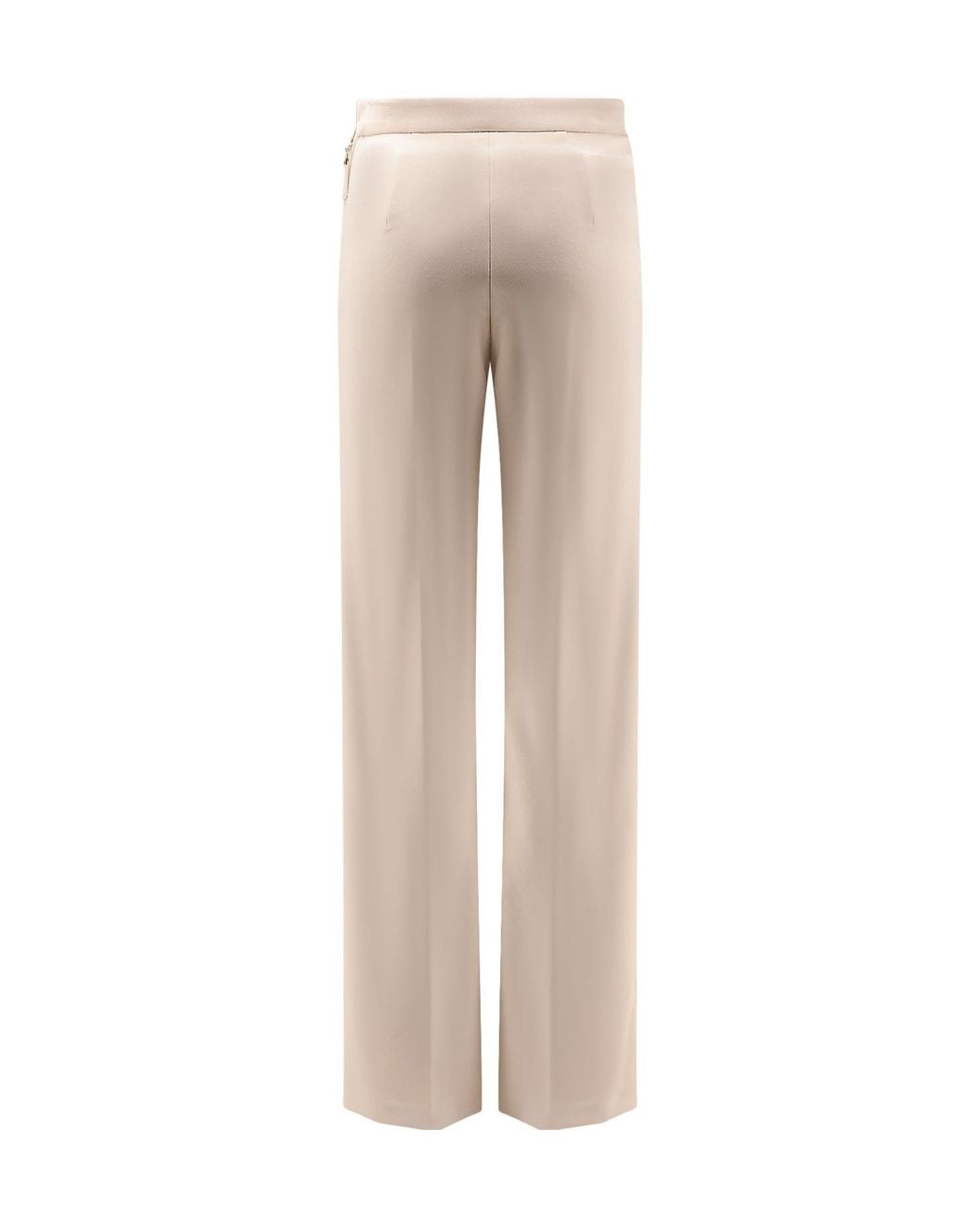 Elisabetta Franchi Natural Straight-Leg Tailored Pants