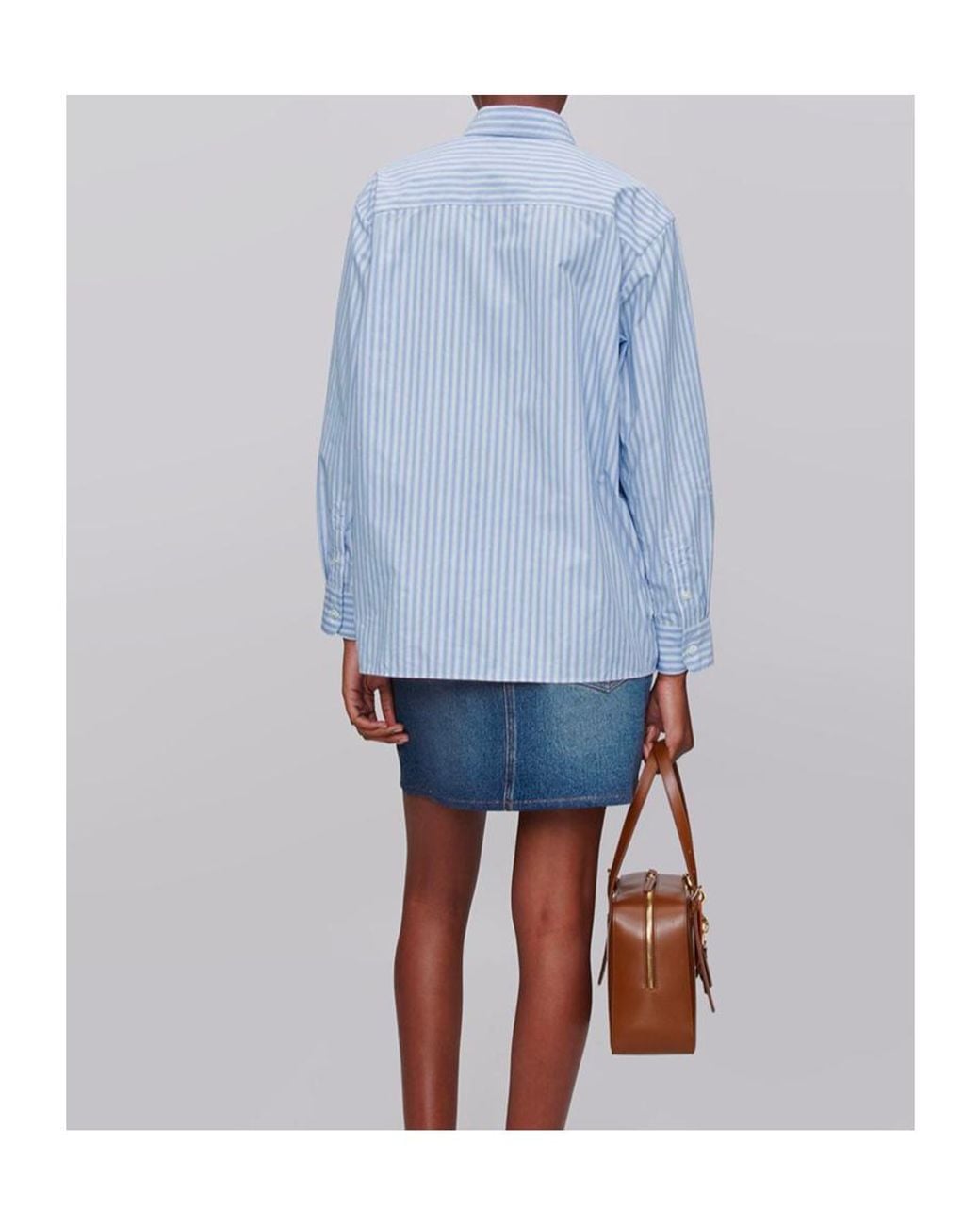 A.P.C. Blue 90S Vintage-Style Shirt