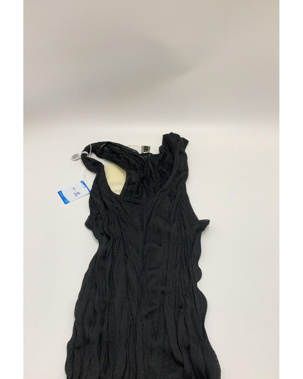 Totême  Black Crinkled Tank Dress