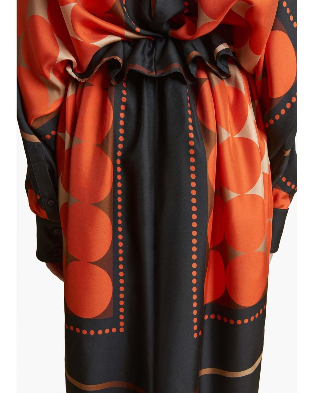 Khaite Red Printed Skirt