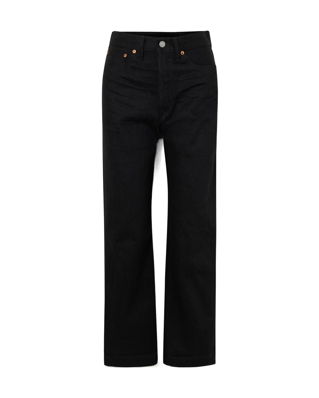 RRL Black Fitted Highwaisted Pants