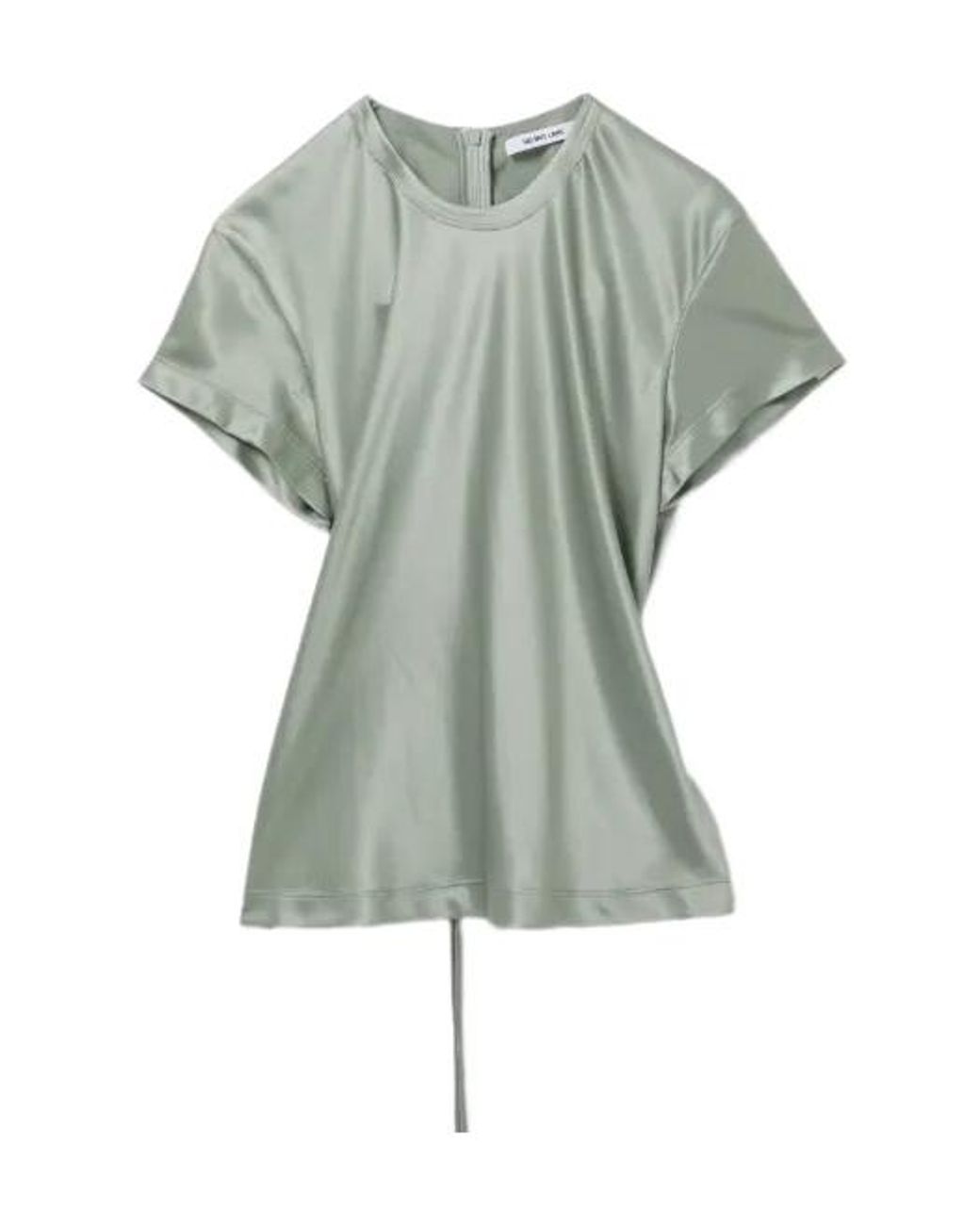 Helmut Lang Green Short-Sleeved Top