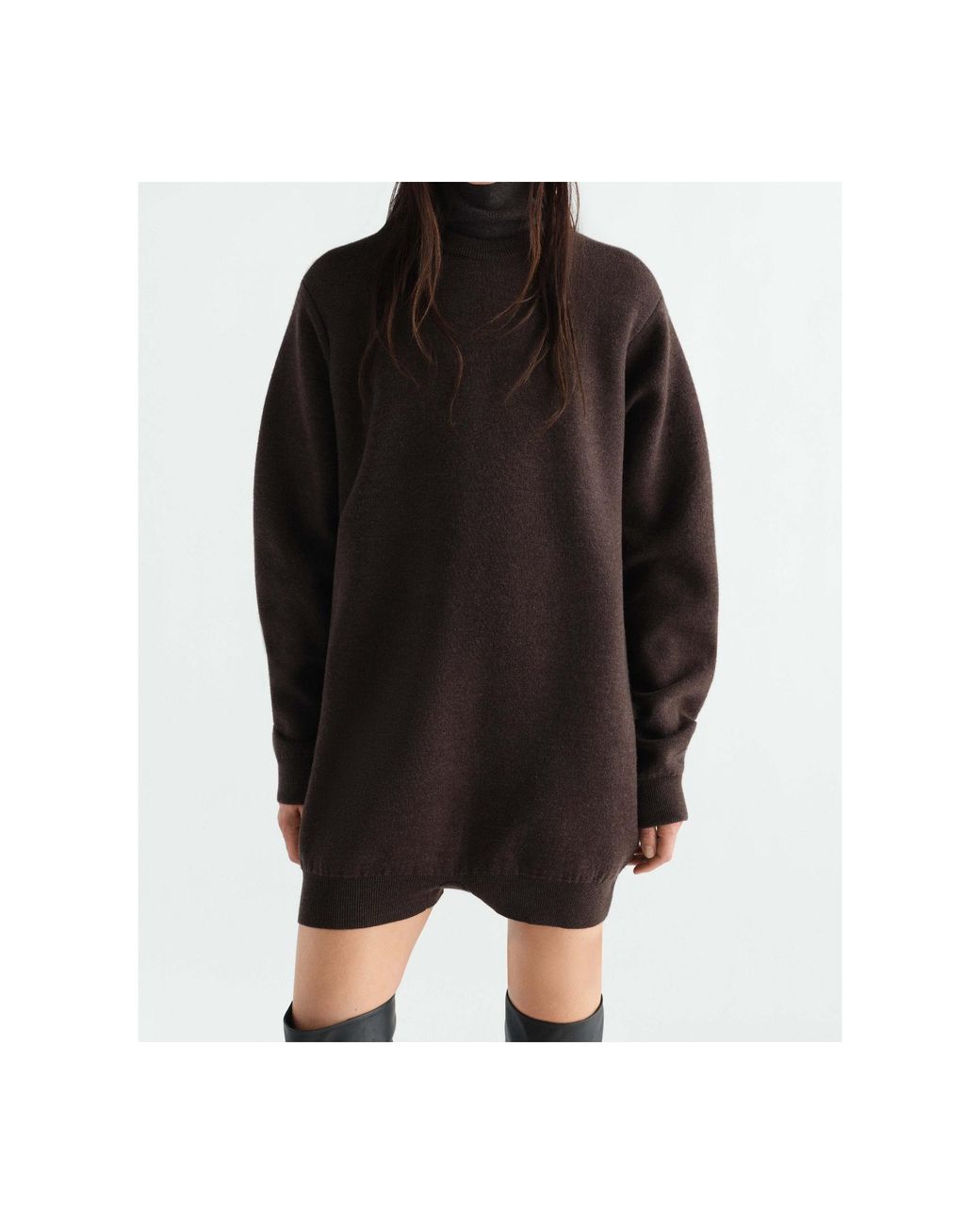 Lemaire Brown Relaxed Crewneck Jumpsuit