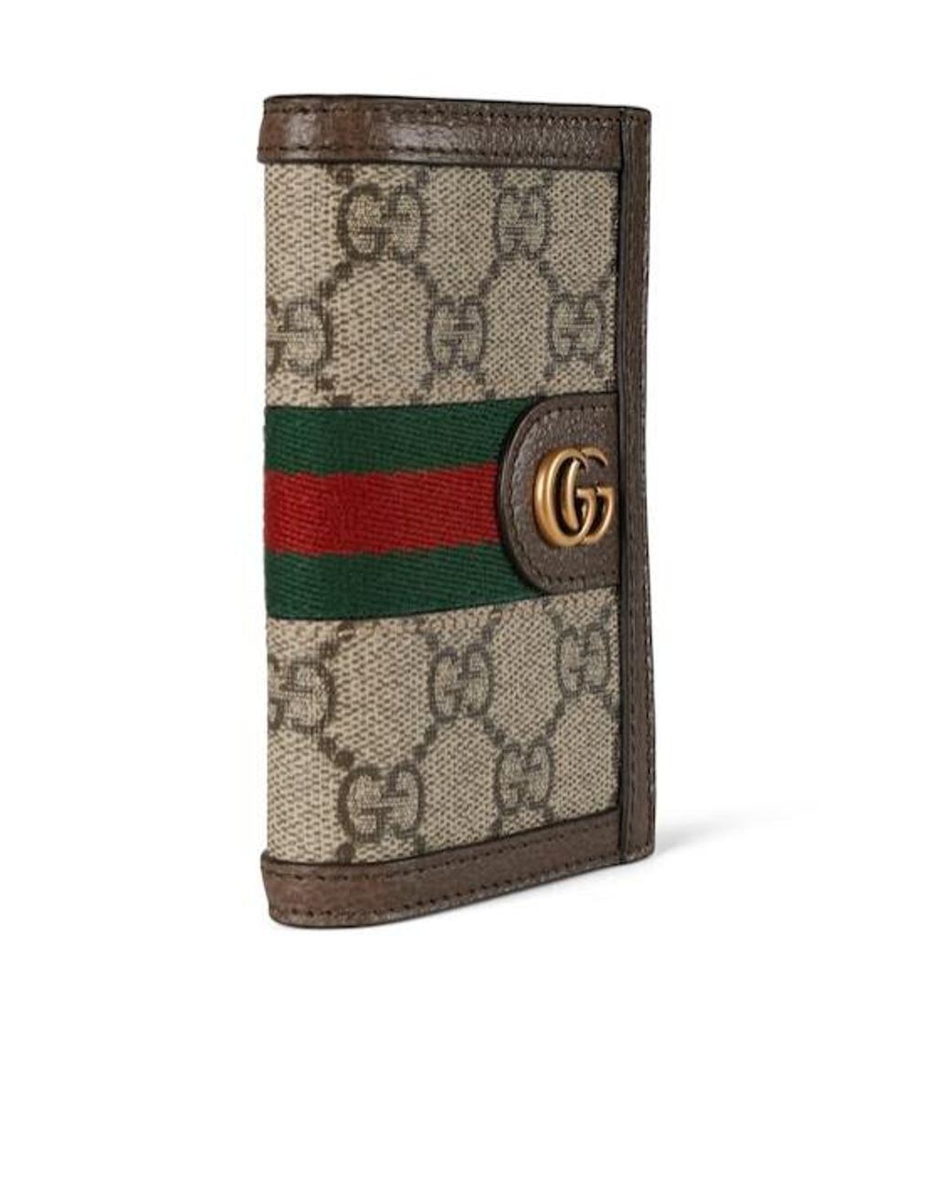 Gucci Gray Ophidia Gg Card Case for men