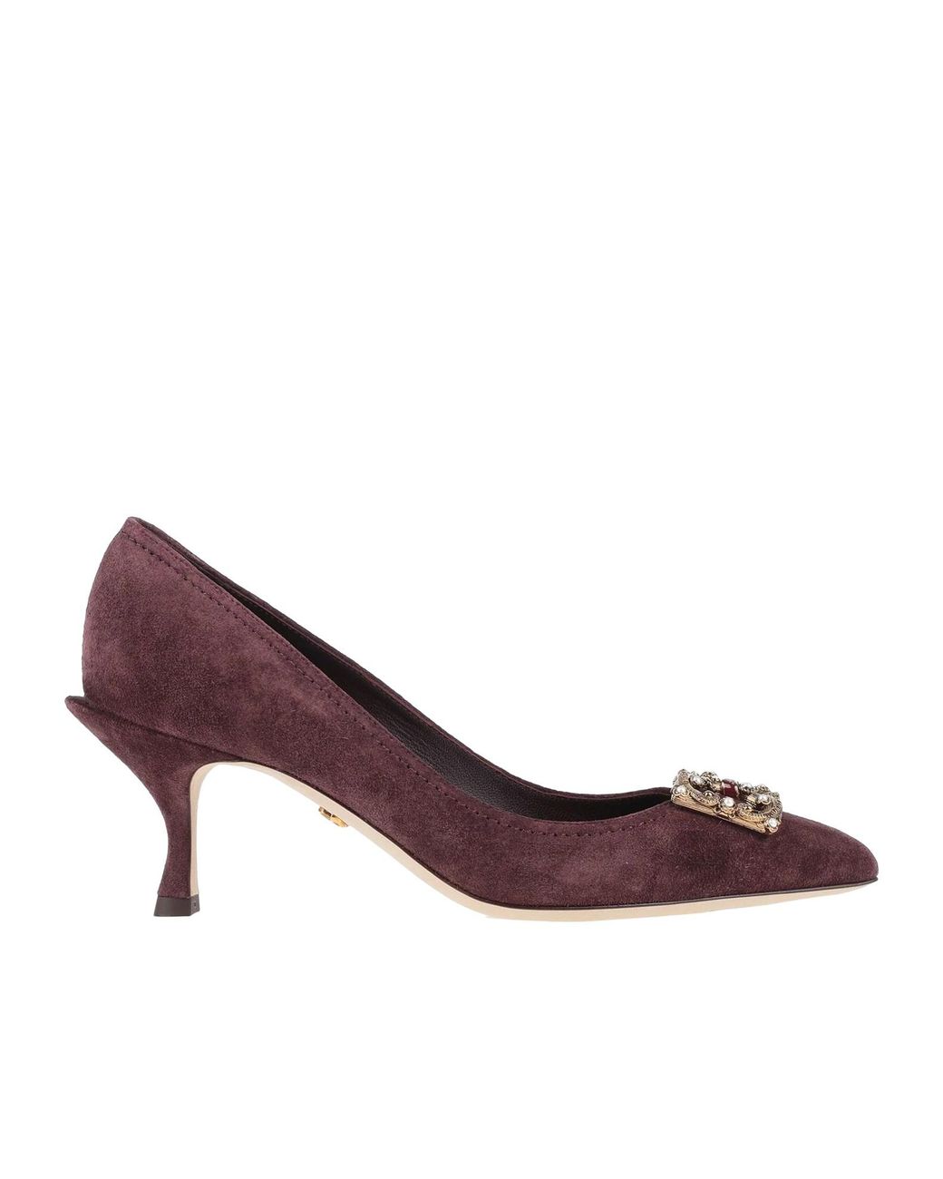 Dolce & Gabbana Purple Solid Color Courts