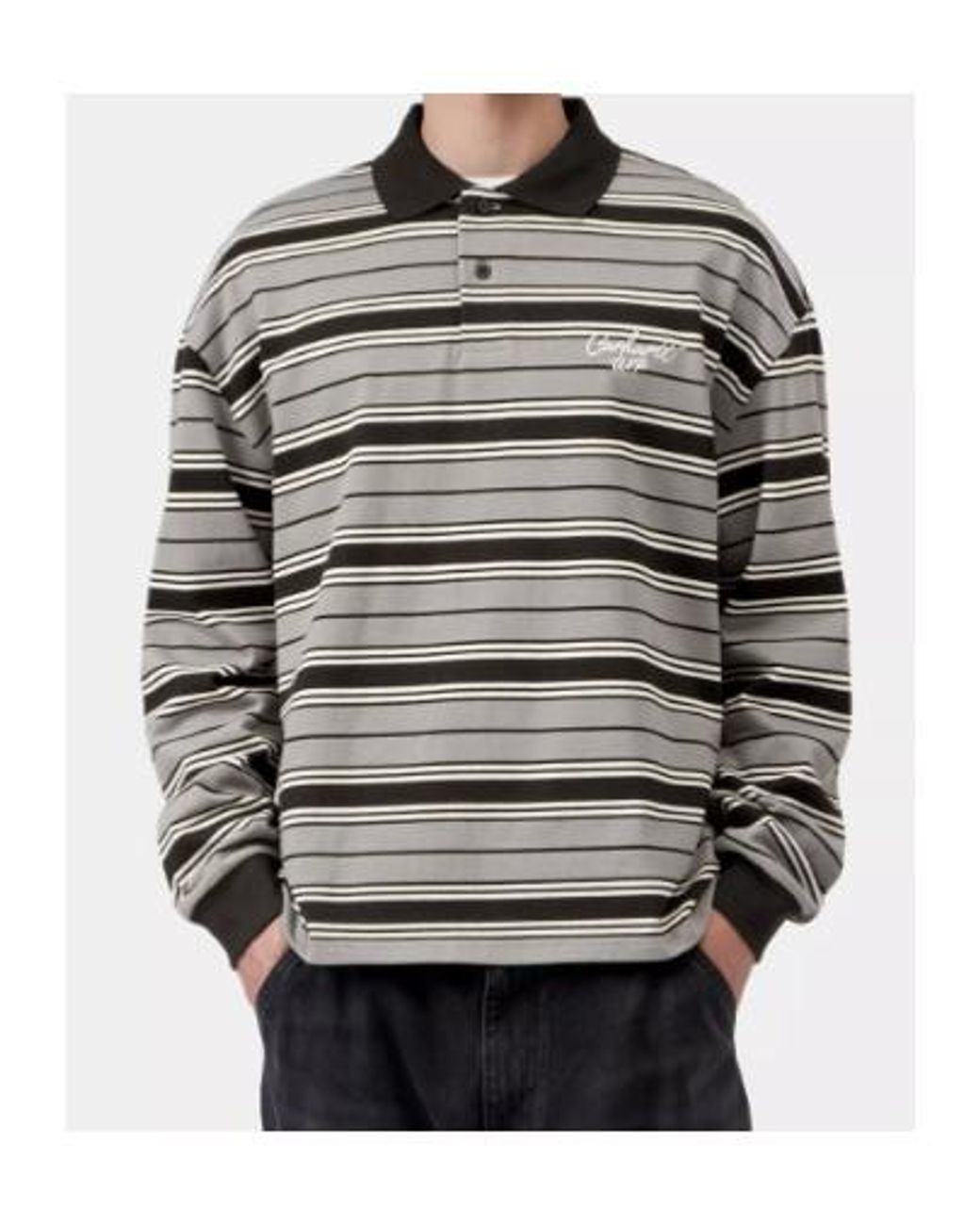 Carhartt Gray Devitt Rugby Shirt for men