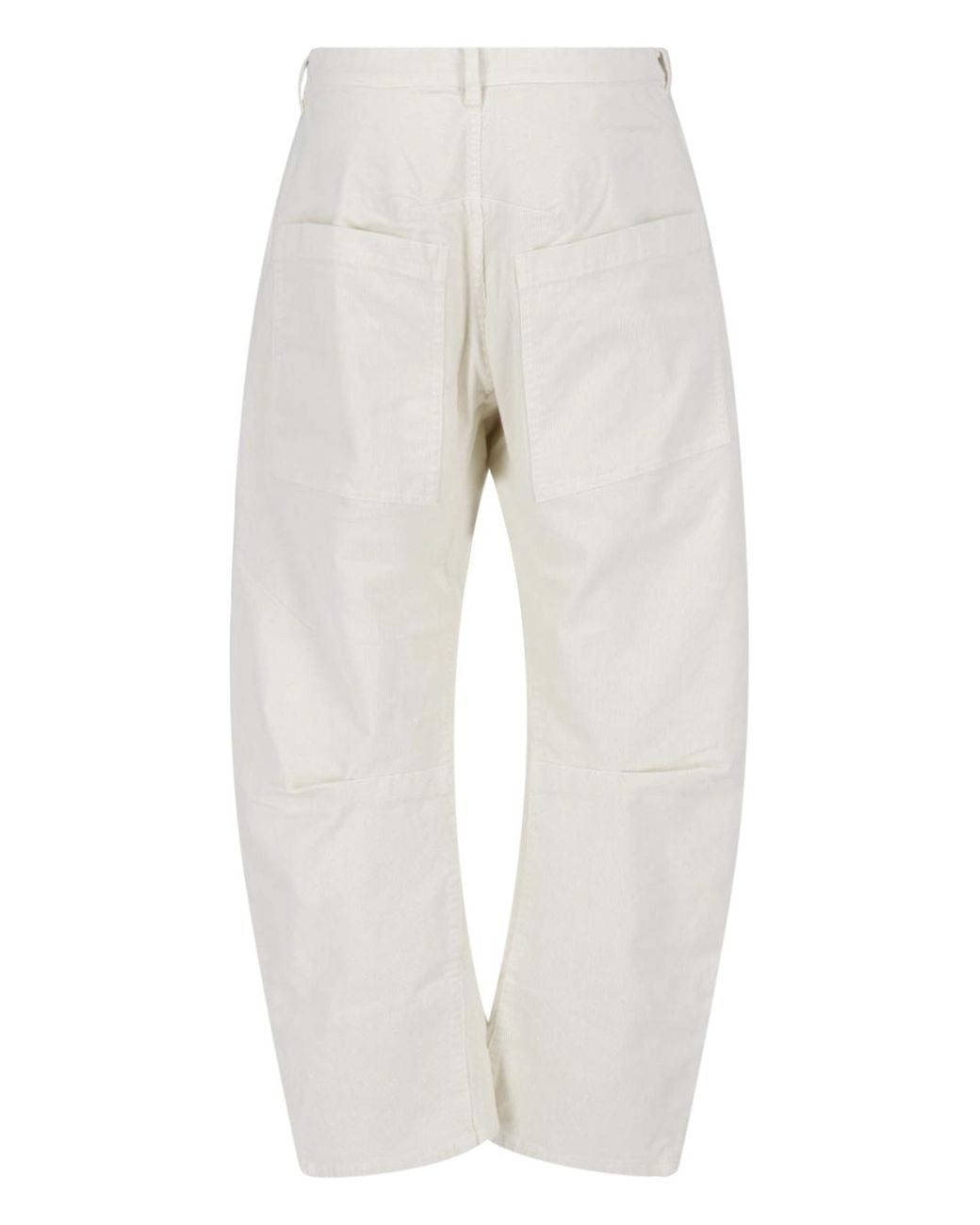 Nili Lotan White Tapered Utility Pants