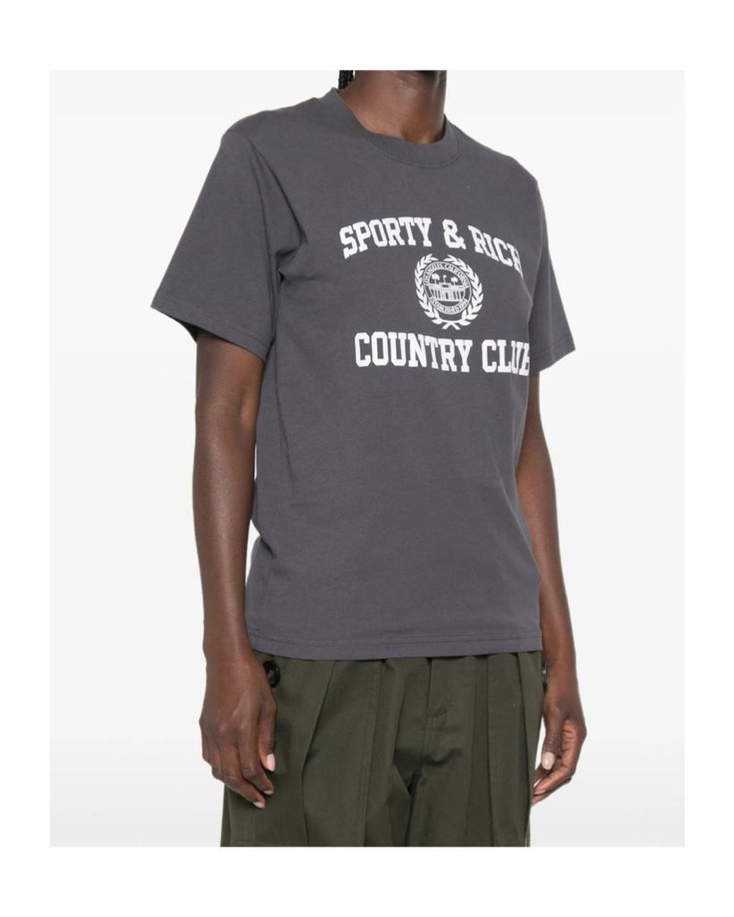 Sporty & Rich Black Printed T-Shirt