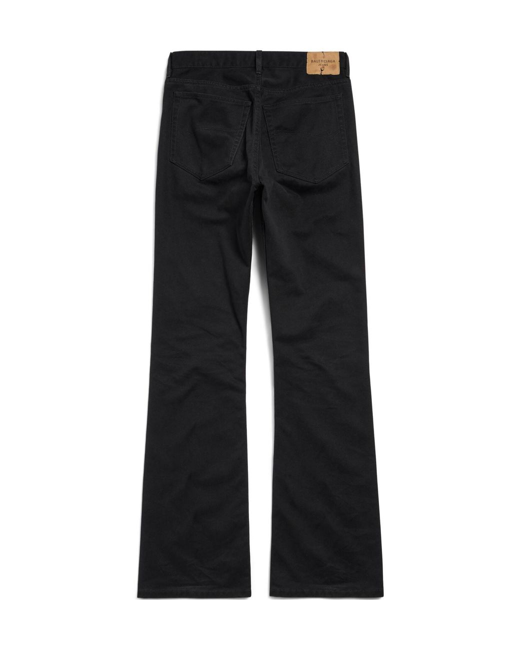 Balenciaga Black Mid-Waisted Straight-Leg Jeans