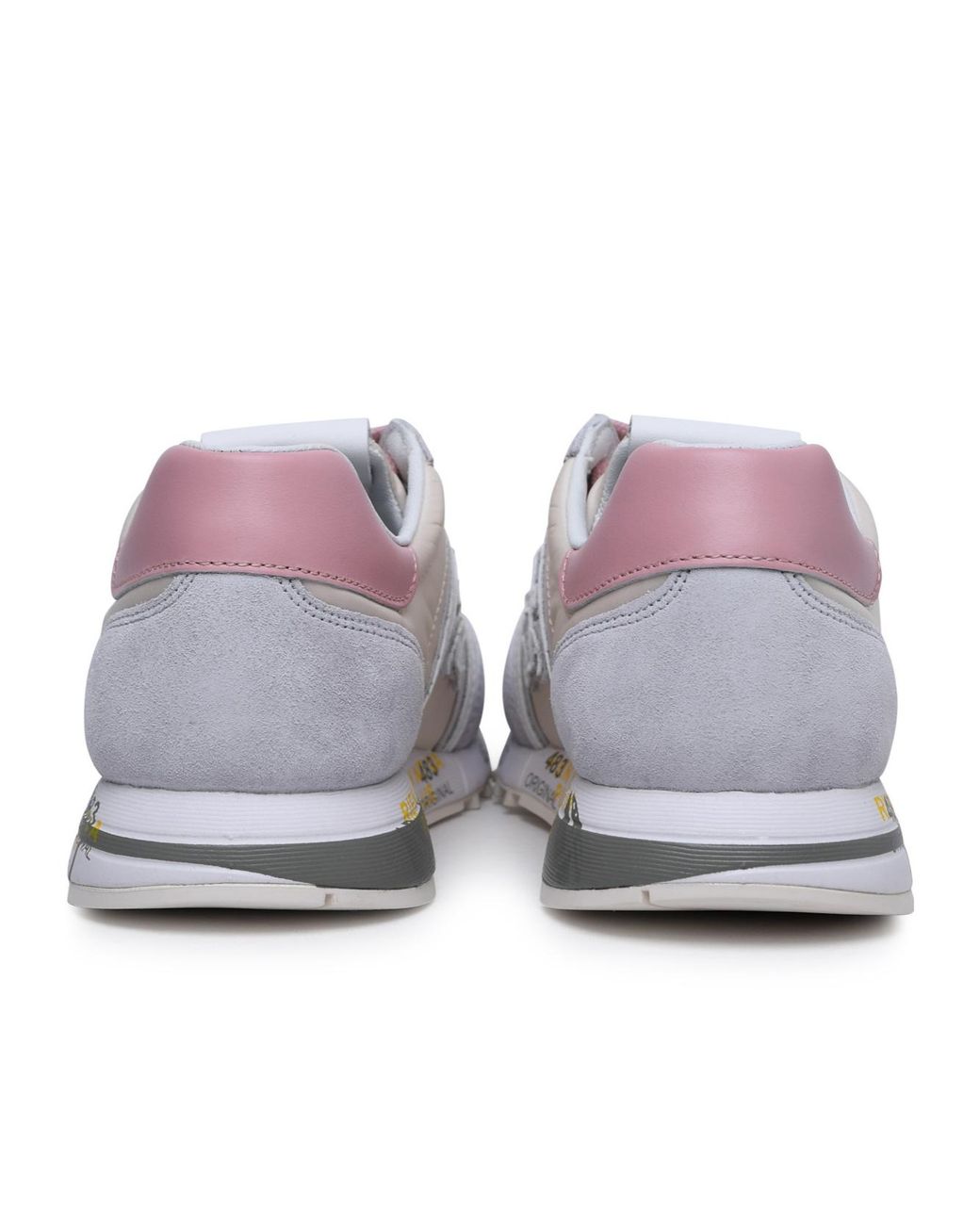 Premiata Gray Spliced Lace-Up Low-Top Casual Shoes
