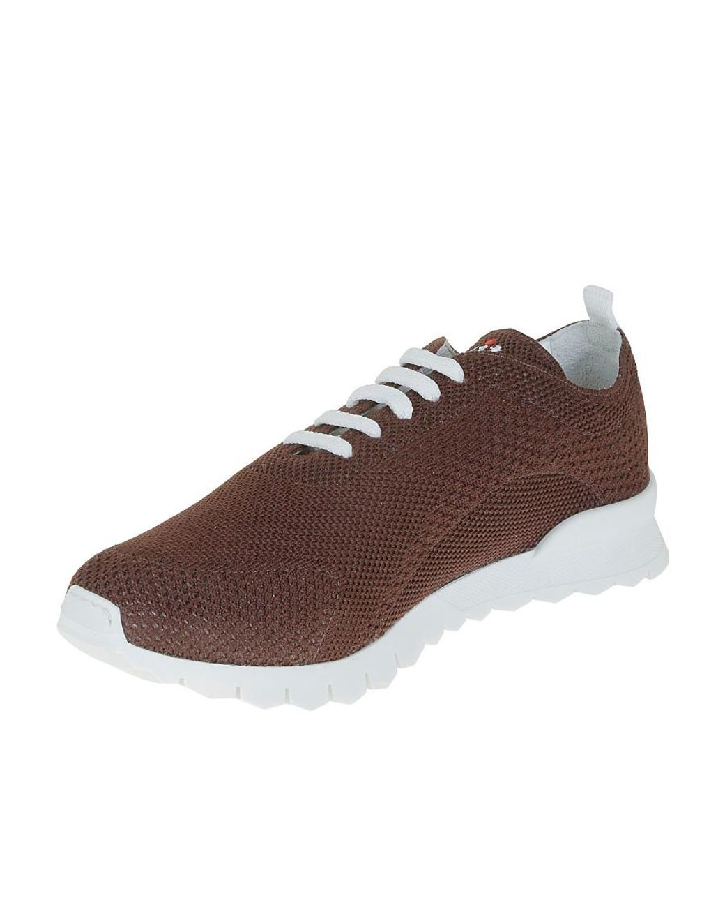 Kiton Brown Logo Low-Cut Casual Shoes for men
