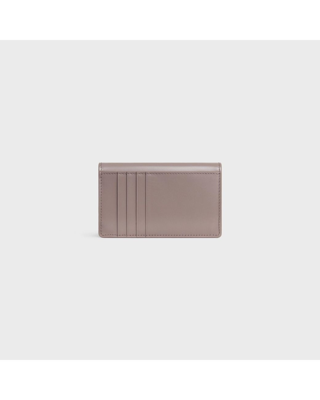 Céline Gray Long Card Holder With Flap Triomphe