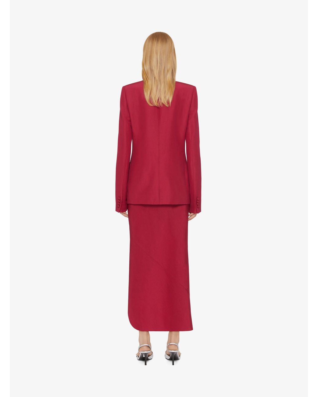 Givenchy Red Double Breasted Jacket
