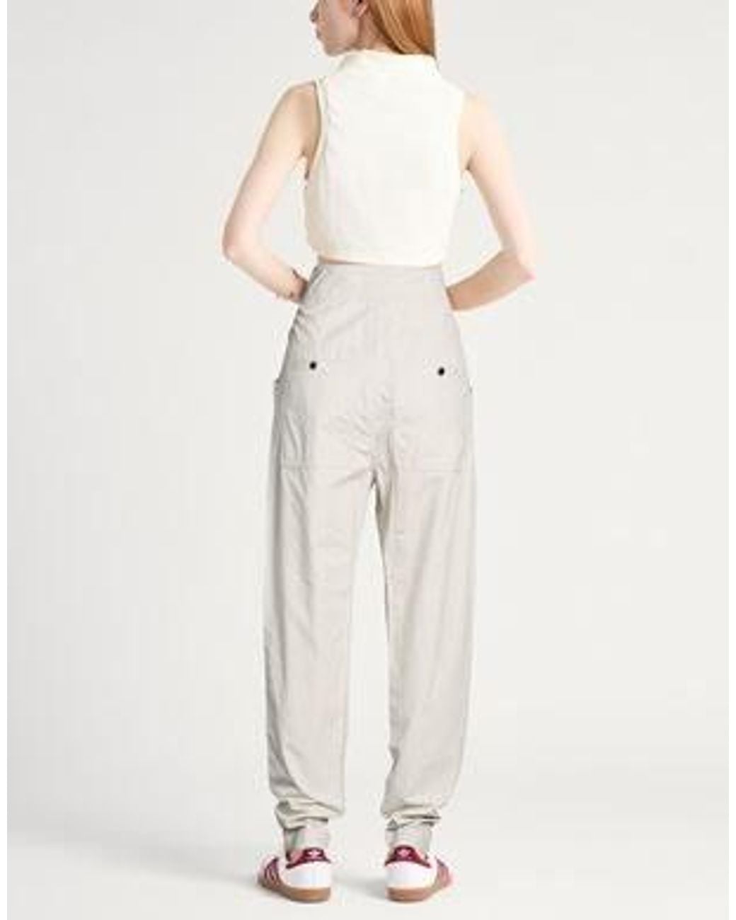 Isabel Marant White Solid Minimalist Fashion Casual Pants