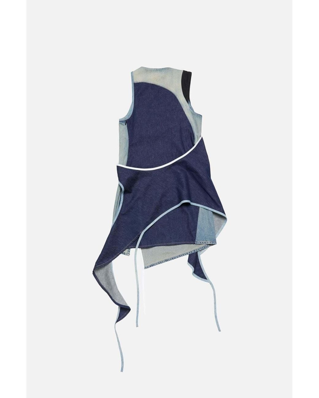 Acne Studios Asymmetrical Denim Mini Dress in Blue | Lyst