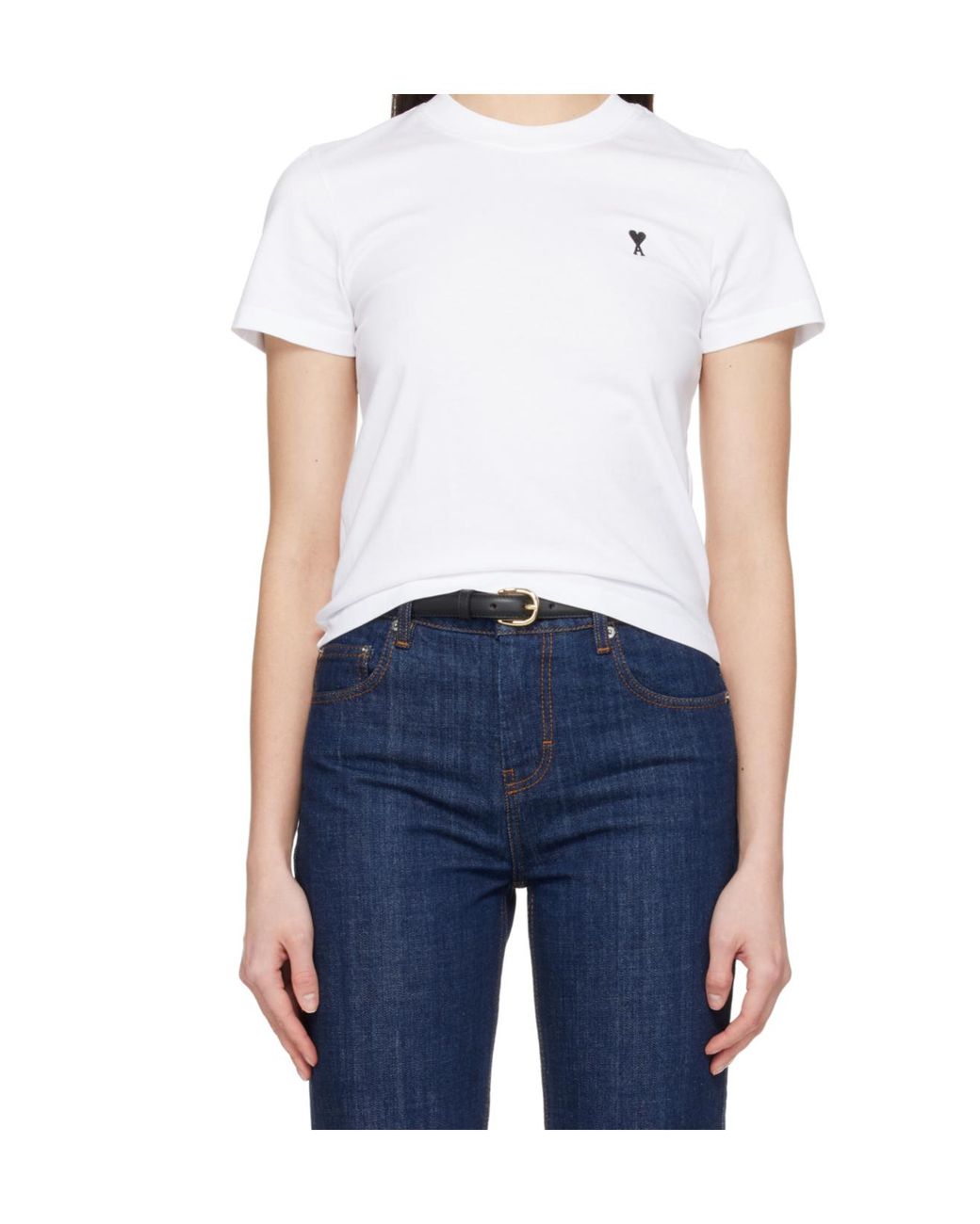 AMI White Ami Ami De Coeur Quota T-Shirt