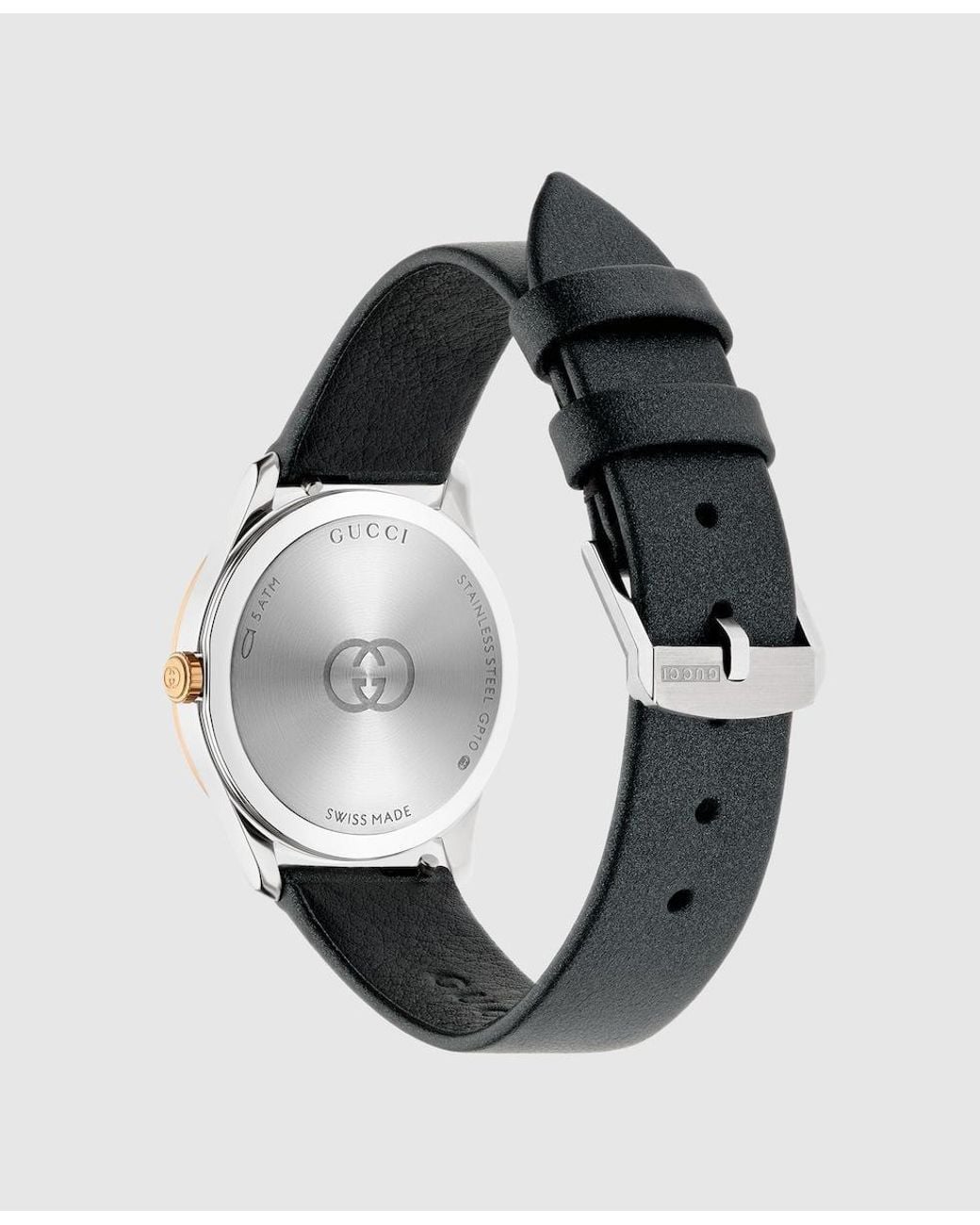 Gucci Black G-Timeless Leather Strap